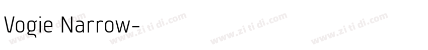 Vogie Narrow字体转换